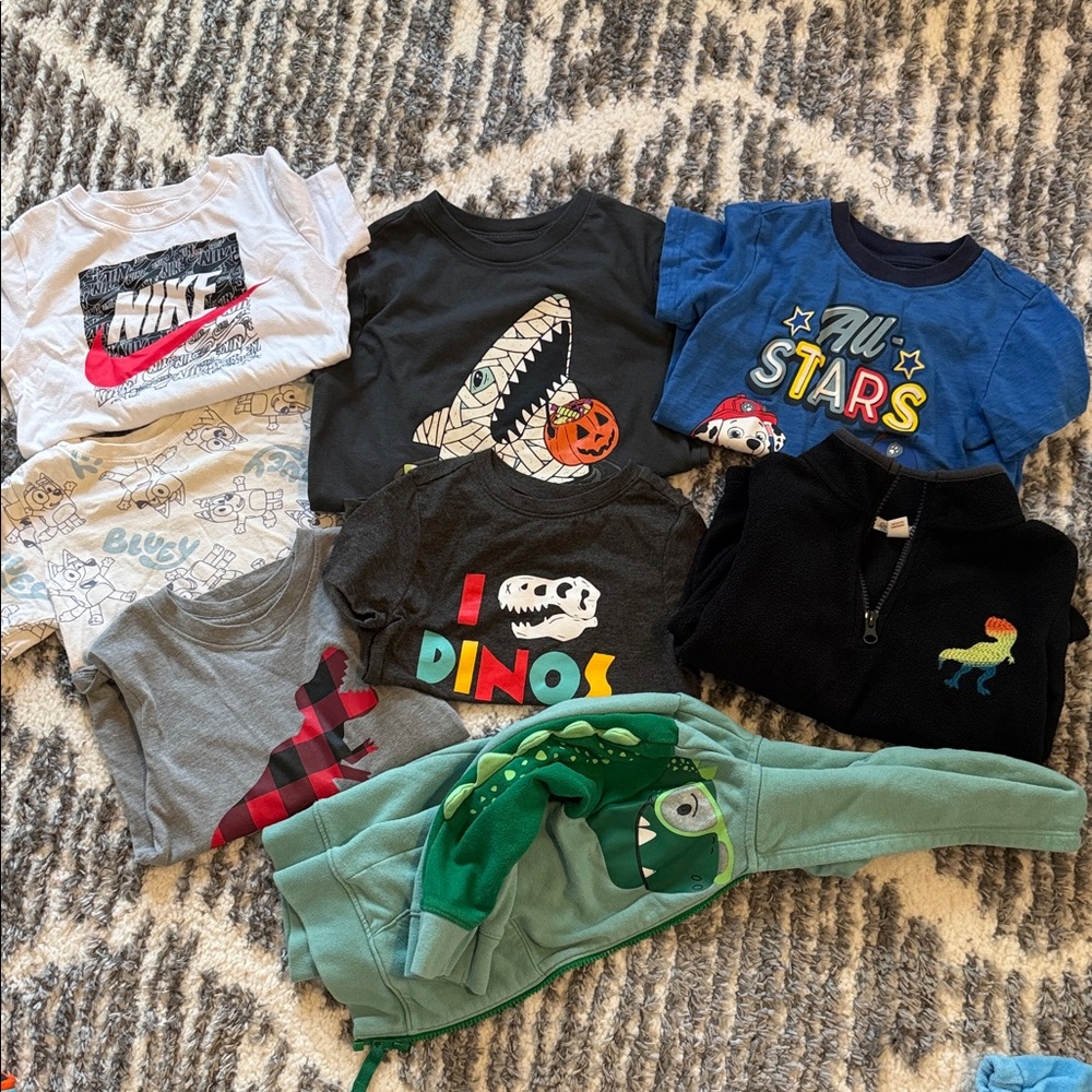Kids Graphic T-Shirts and Hoodie Set bulk